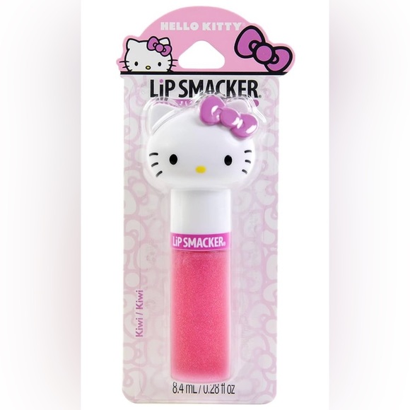 Hello Kitty Lip Smacker Lip Gloss & Pompom Keychain - Picture 5 of 7